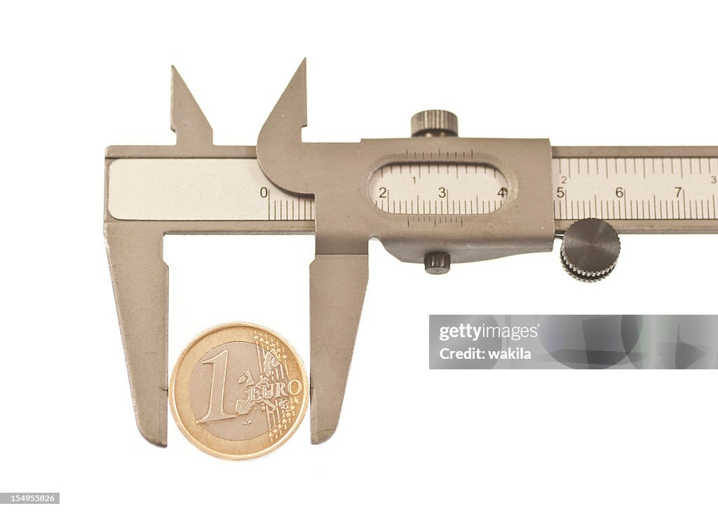 Measurement of euro coin metering rule