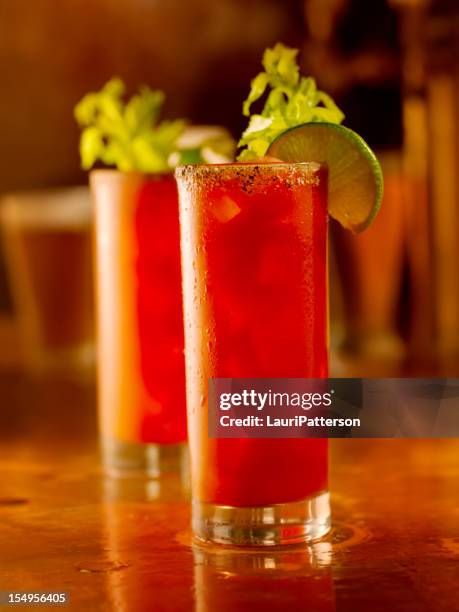 bloody mary cocktail - bloody mary stock pictures, royalty-free photos & images