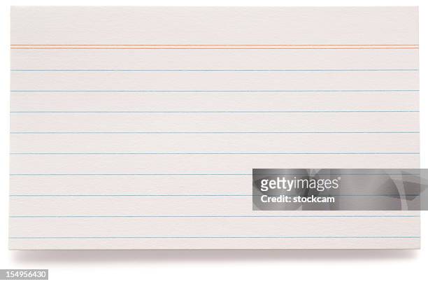 white lined index card - index card stock pictures, royalty-free photos & images