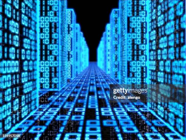 binary code - blue binary code stock pictures, royalty-free photos & images