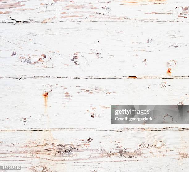 weathered and rusty painted wooden texture - white wood texture stock pictures, royalty-free photos & images