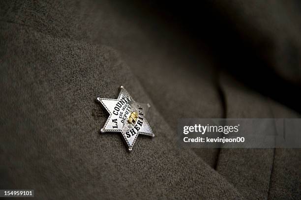 sheriff badge - sheriff fotografías e imágenes de stock