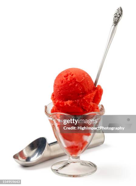 ice gelato - sorbetto foto e immagini stock