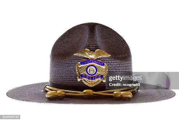 police hat - trooper stock pictures, royalty-free photos & images