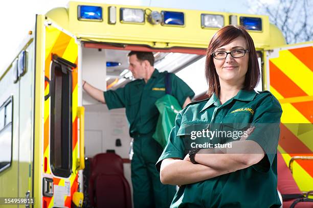 proud paramedic - paramedic stock pictures, royalty-free photos & images