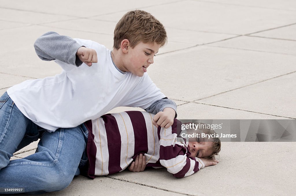Third Grade Boys Fighting
