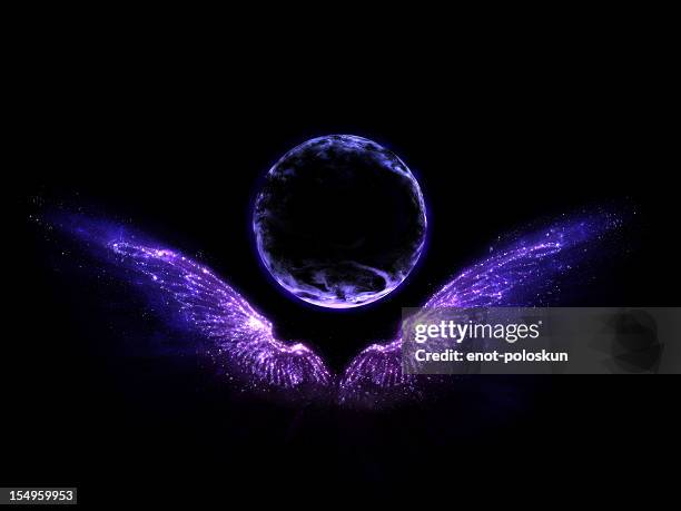 angel wings - earth angel stock pictures, royalty-free photos & images