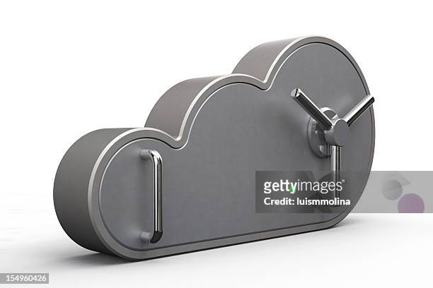 sichere cloud computing-konzept - safe security equipment stock-fotos und bilder