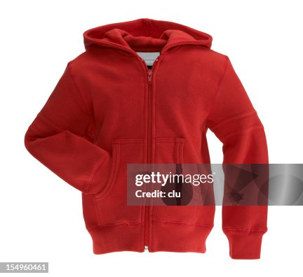 REd Sweat-shirt on white background REd Sweat-shirt on white background