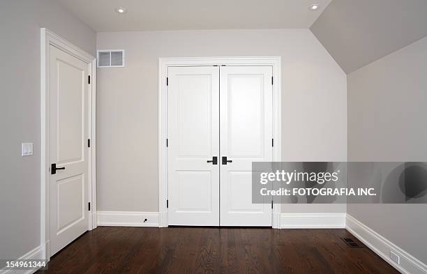 brand new north american home - french doors stockfoto's en -beelden