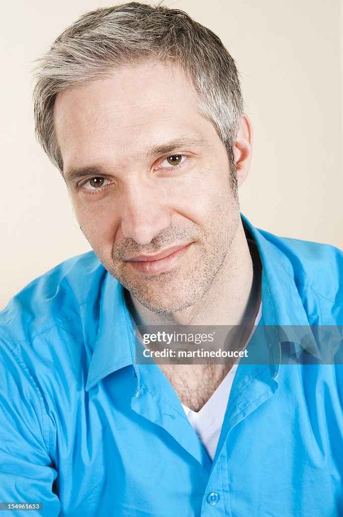 Portrait of handsome mature man.