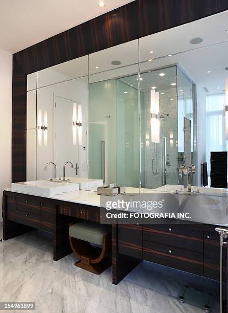 luxury bathroom - powder room stock pictures, royalty-free photos & images