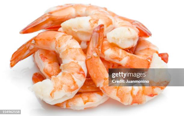 pila de camarones - hervir fotografías e imágenes de stock