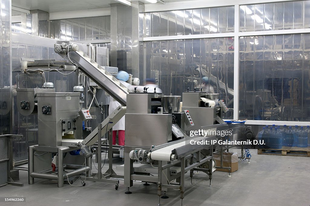 Picture of production line in the food factory