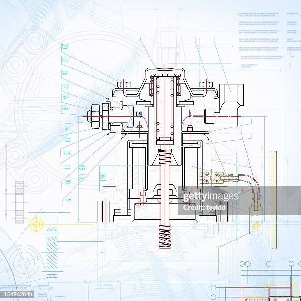 insustry blueprint outline design paperwork document - diagram stock pictures, royalty-free photos & images