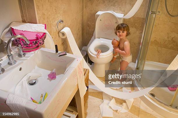 toddler mischief - children misbehaving stock pictures, royalty-free photos & images