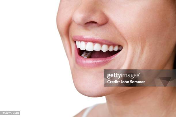 woman with a perfect smile - makeup smile laugh closeup female stock pictures, royalty-free photos & images