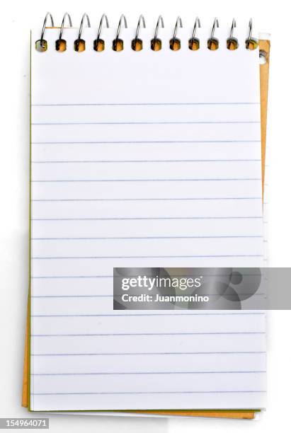 notepad - lijntjespapier stockfoto's en -beelden