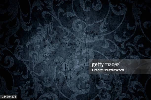 sfondo grunge blu scuro - barocco foto e immagini stock
