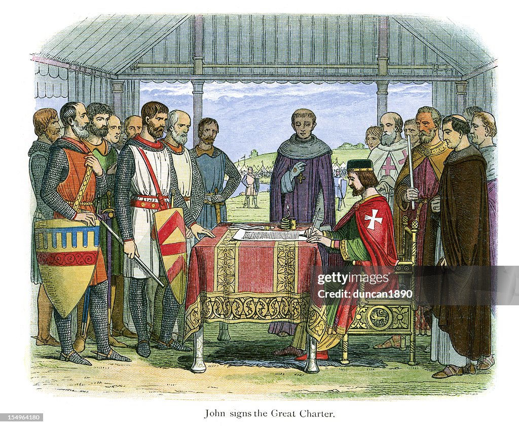 João assinar a Magna Carta de