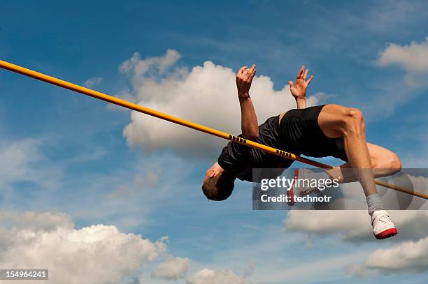 high jump - high jump stock pictures, royalty-free photos & images