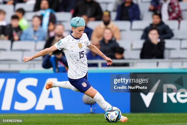 Megan Rapinoe of USA and OL Reign in action during the FIFA Women's World Cup Australia & New Zealand 2023 Group E match between USA and Vietnam...