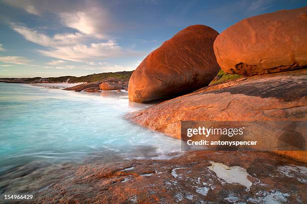 cape le grandeboulders - austrália ocidental - fotografias e filmes do acervo