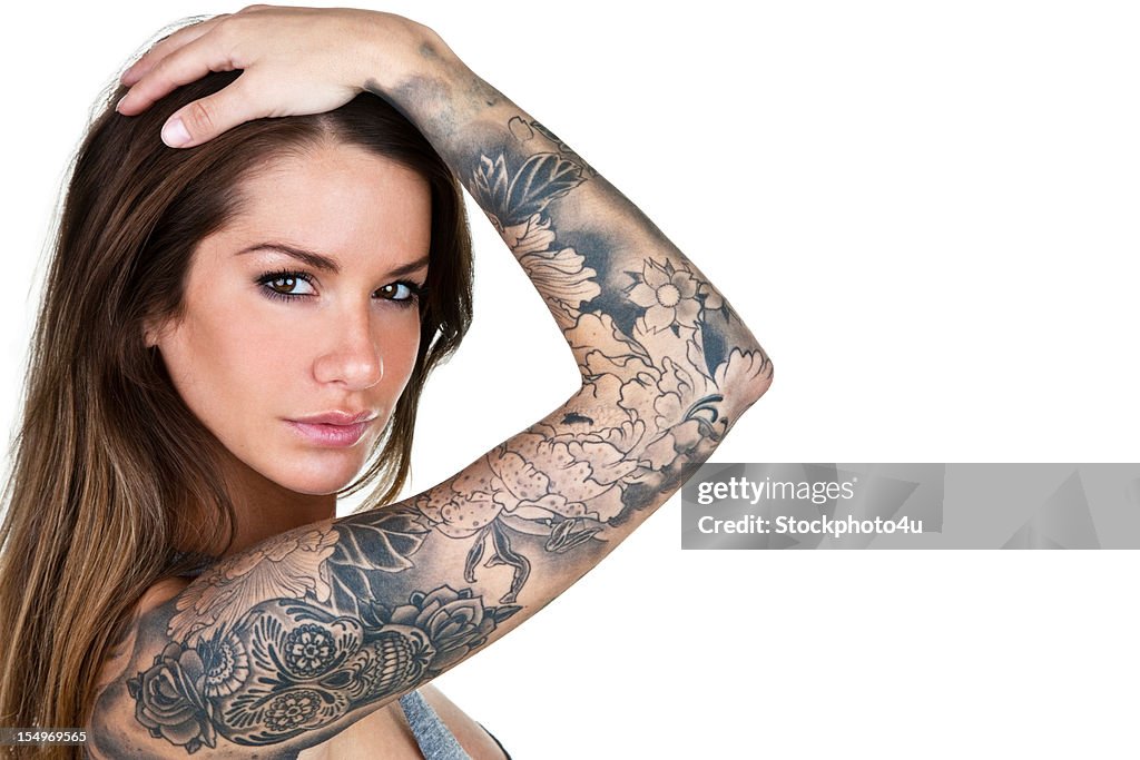 Tattooed woman