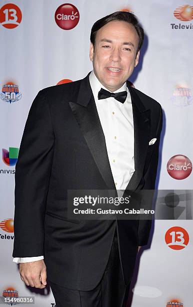Javier Romero arrives at Sabado Gigantes 50th Anniversary Gala Red Carpet at JW Marriott Marquis on October 28, 2012 in Miami, Florida.