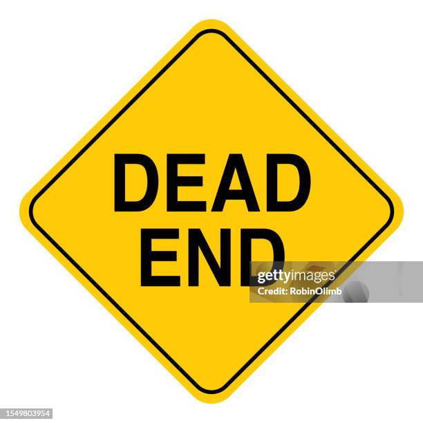 ilustrações de stock, clip art, desenhos animados e ícones de dead end road sign - rua sem saída