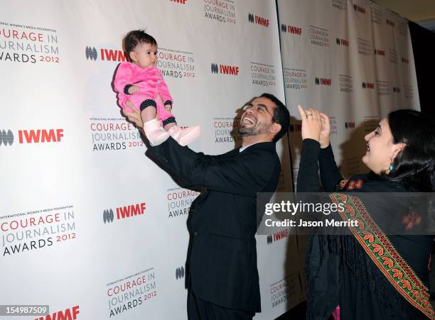 Honoree Asmaa al-Ghoul attends the 2012 Courage in Journalism Awards hosted by the International Women's Media Foundation held at the Beverly Hills...