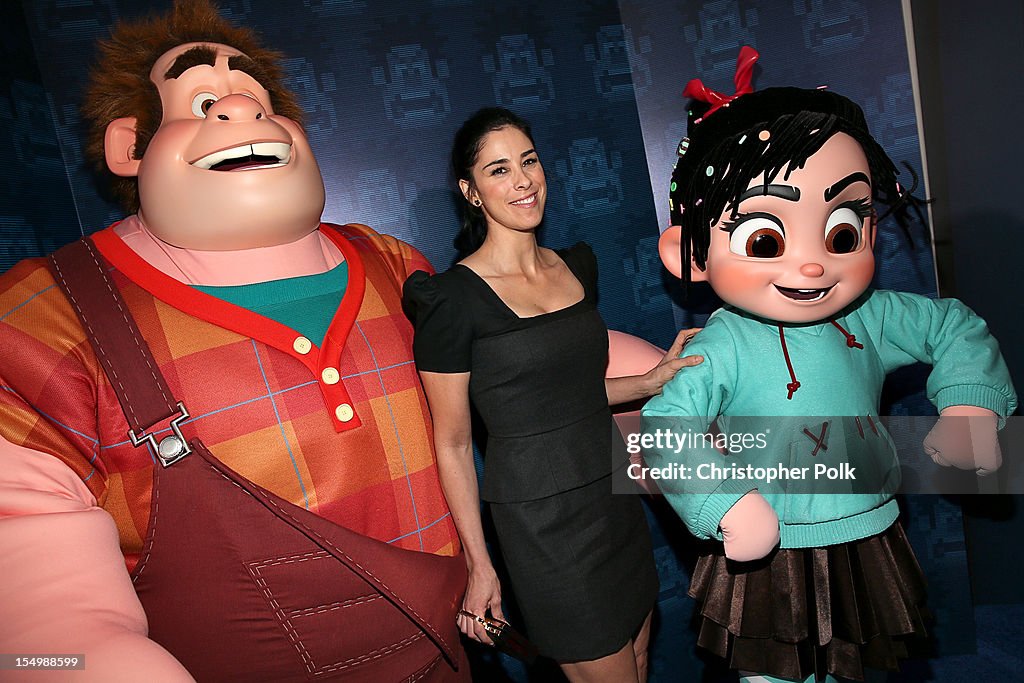 Ben Ralph Sarah Ralph Actress Sarah Silverman at the Premiere Of Walt Disney Animation ...