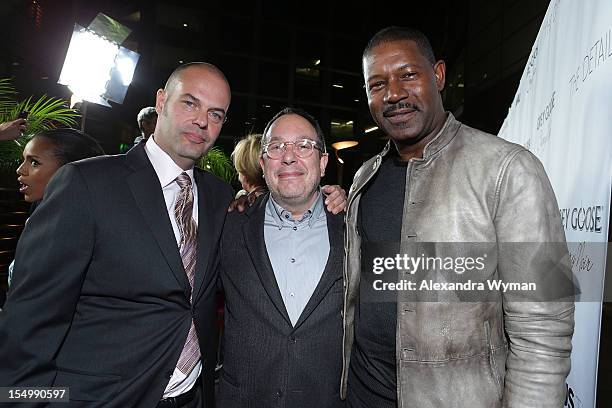 Jacob Aaron Estes , Mark Goron and Dennis Haysbert at RADiUS-TWC 'he Details' Premiere hosted by GREY GOOSE Vodka held at The ArcLight Cinemas on...
