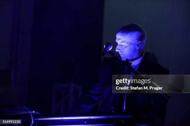 Midge Ure of Ultravox performs on stage at Kesselhaus on October 29, 2012 in Munich, Germany.