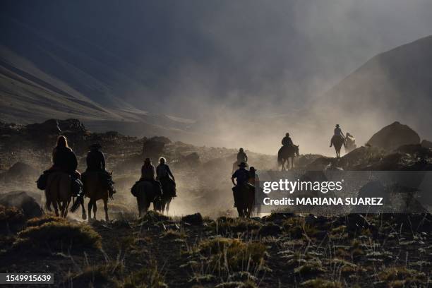 Group of people, including relatives of passengers of the Uruguayan Air Force plane that crashed in the remote Andes Mountains in the Argentine...