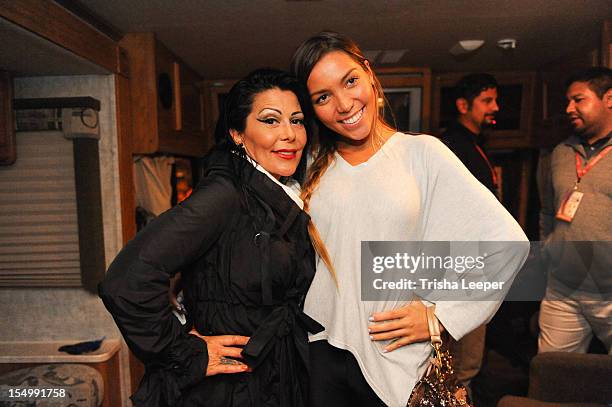 Alejandra Guzman and Frida Sofia attend the Latin GRAMMY Street Parties 2012 - San Jose on October 28, 2012 in San Francisco, California.