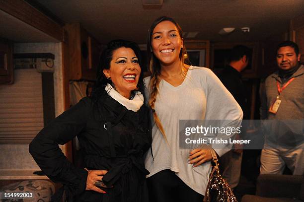 Alejandra Guzman and Frida Sofia attends the Latin GRAMMY Street Parties 2012 - San Jose on October 28, 2012 in San Francisco, California.