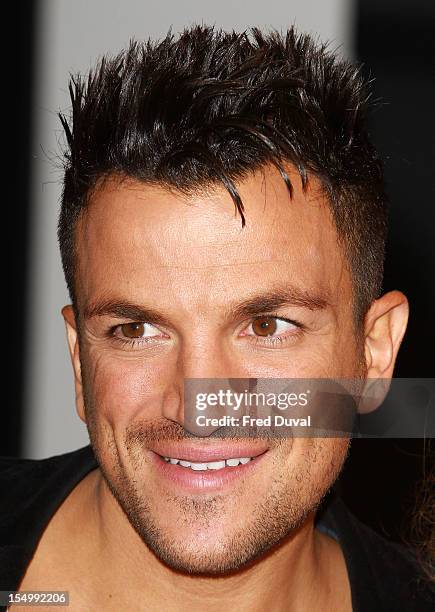 Peter Andre meets fans and signs copies of his album 'Angels & Demons' at HMV, Oxford Street on October 30, 2012 in London, England.