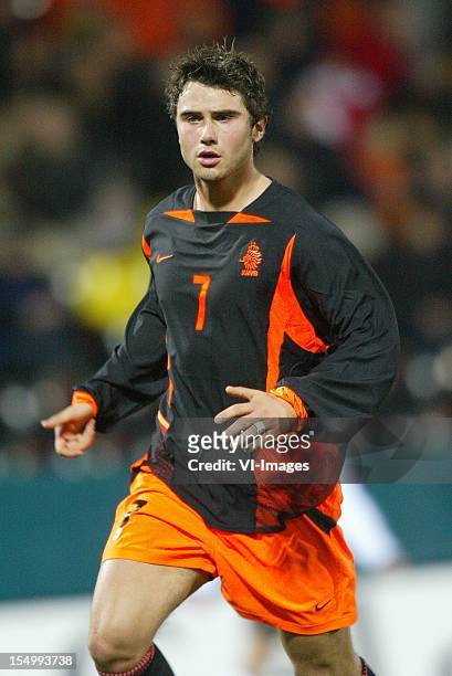Santi Kolk of Holland U21 during an International Friendly match between Germany U21 and Holland U21 on November 19, 2002 in Aachen, Germany