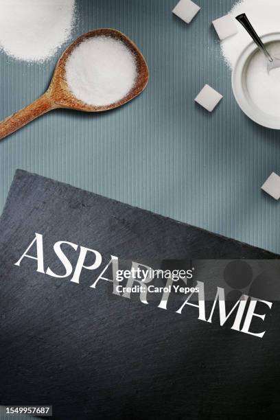 aspartame and sugar ices - artificial sweetener stock pictures, royalty-free photos & images