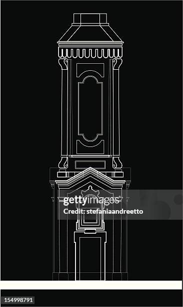 baroque architecture - shaping stock illustrations