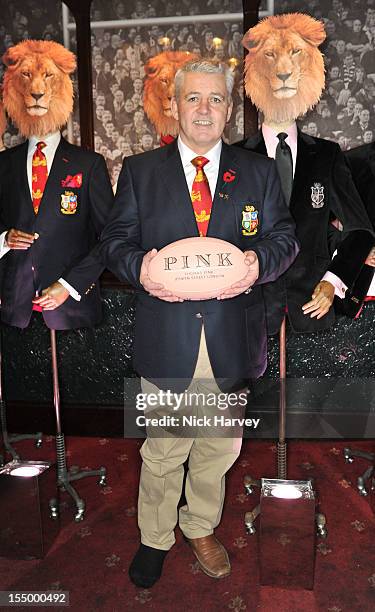 Warren Gatland attends the Thomas Pink Presents The Pink Lion launch event on October 30, 2012 in London, England.