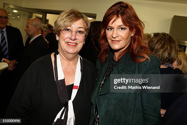 Andrea Berg and Karin Meincke attend the Stups Childrens Center Opening on October 30, 2012 in Krefeld, Germany.