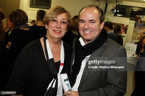 Karin Meincke and Wolfgang Kons attend the Stups Childrens Center Opening on October 30, 2012 in Krefeld, Germany.