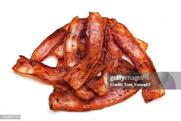 bacon - bacon isolated stock pictures, royalty-free photos & images