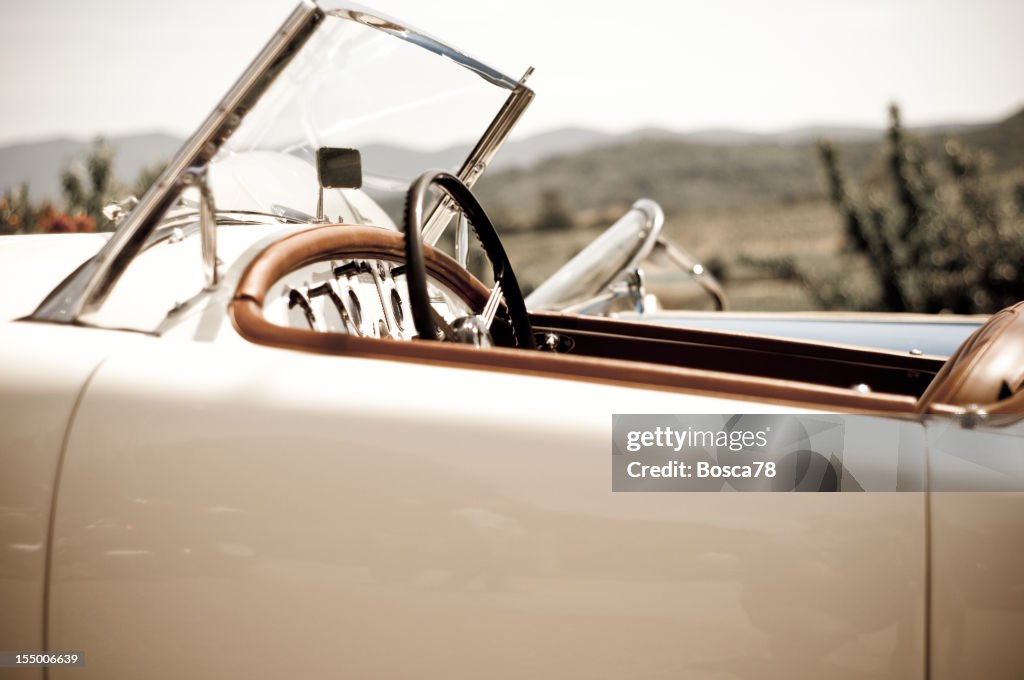 Foto de un efecto de deportes vintage coche