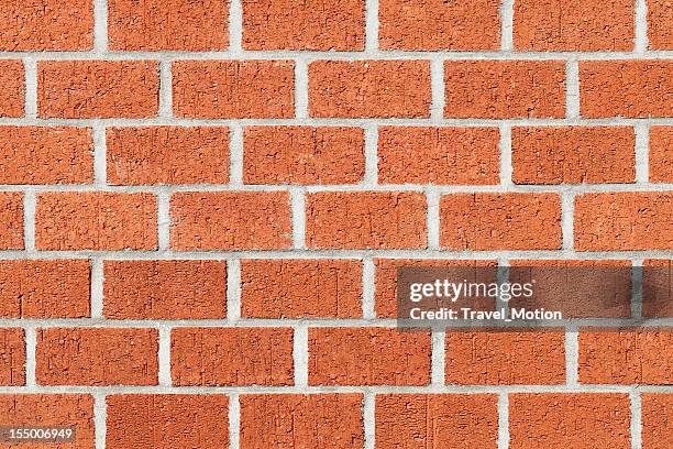 red brick wall background texture - single brick stock pictures, royalty-free photos & images