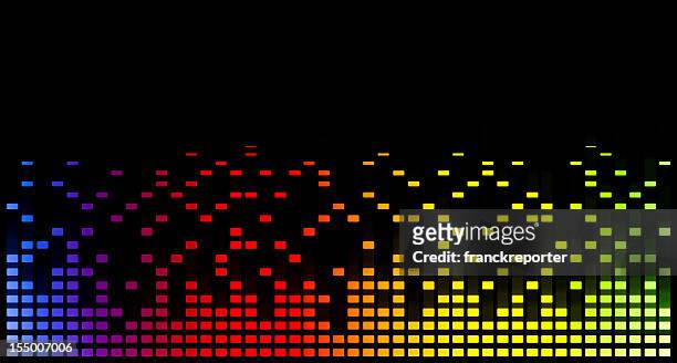musik equaliser verschwommene grafik - audio graph stock-grafiken, -clipart, -cartoons und -symbole