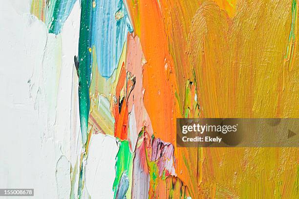 abstract painted yellow art backgrounds. - action painting bildbanksfoton och bilder