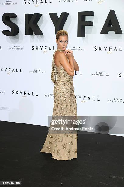 Sylvie van der Vaart attends the 'Skyfall' Germany premiere at Theater am Potsdamer Platz on October 30, 2012 in Berlin, Germany.